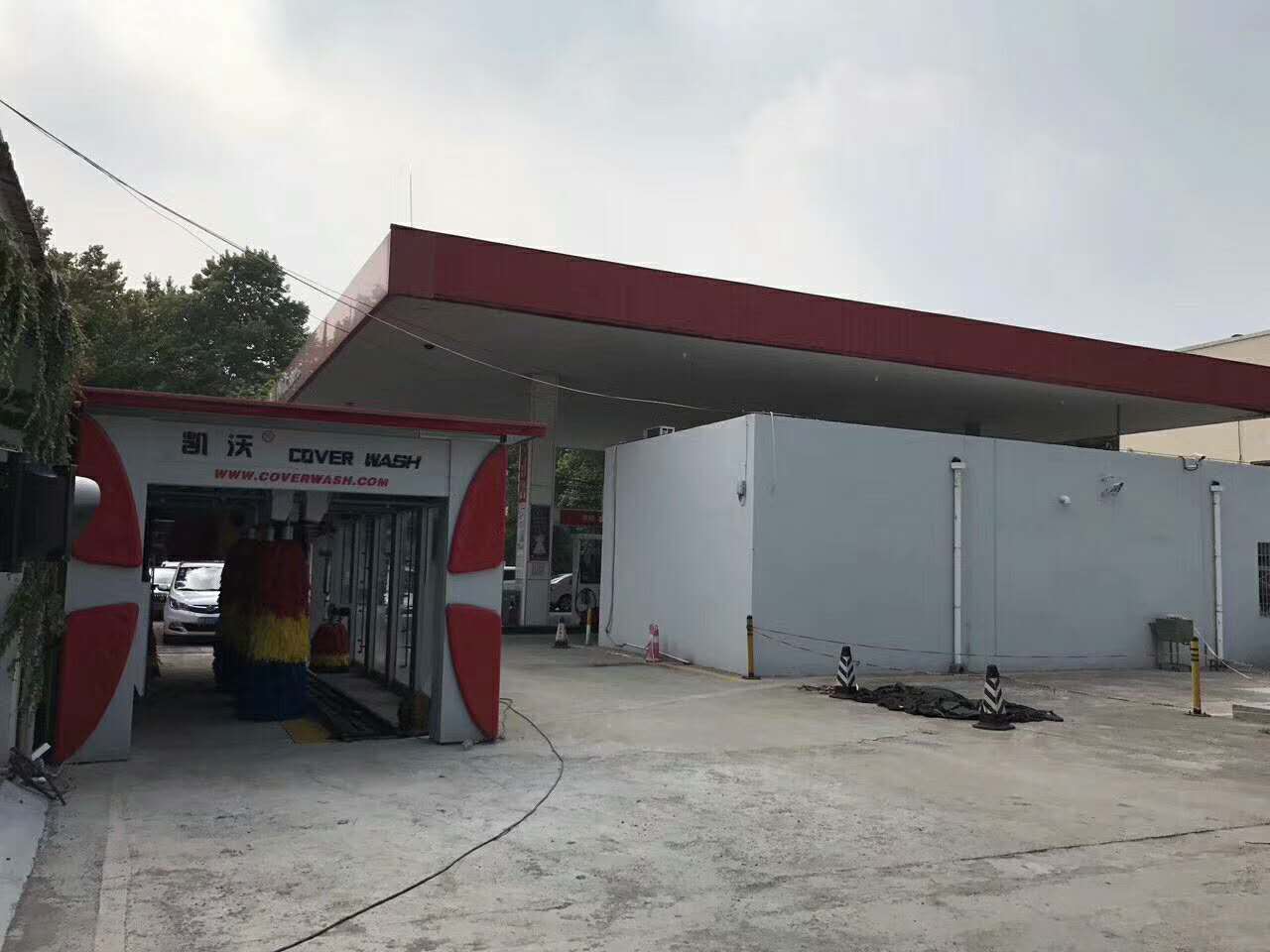 河南新鄉(xiāng)衛(wèi)濱區(qū)中國石化5號站，洗車正式開業(yè)