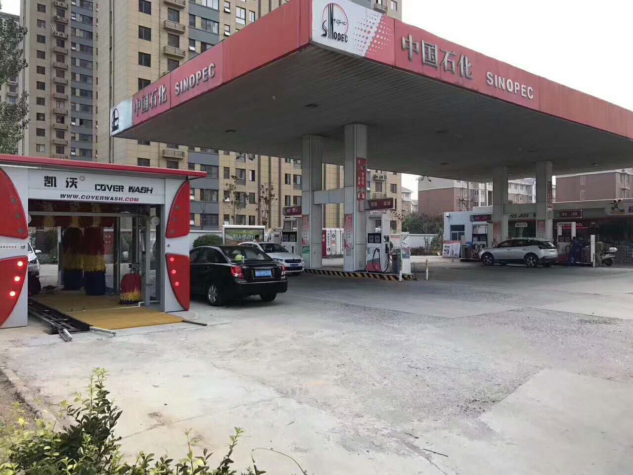 河南新鄉(xiāng)紅旗區(qū)中國石化7號站完成安裝