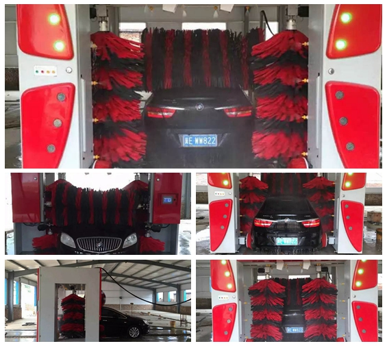 中國(guó)北方地區(qū)安裝新款凱沃電腦7刷龍門洗車機(jī)