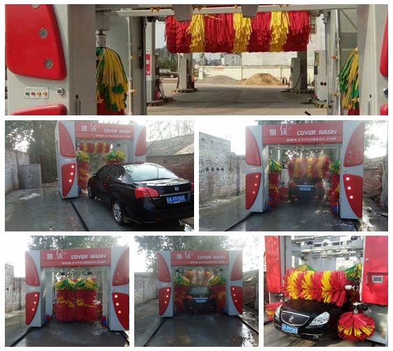 中國(guó)安徽省界首市武光鎮(zhèn)中國(guó)石化加油站安裝凱沃歐標(biāo)龍門7刷電腦洗車機(jī)